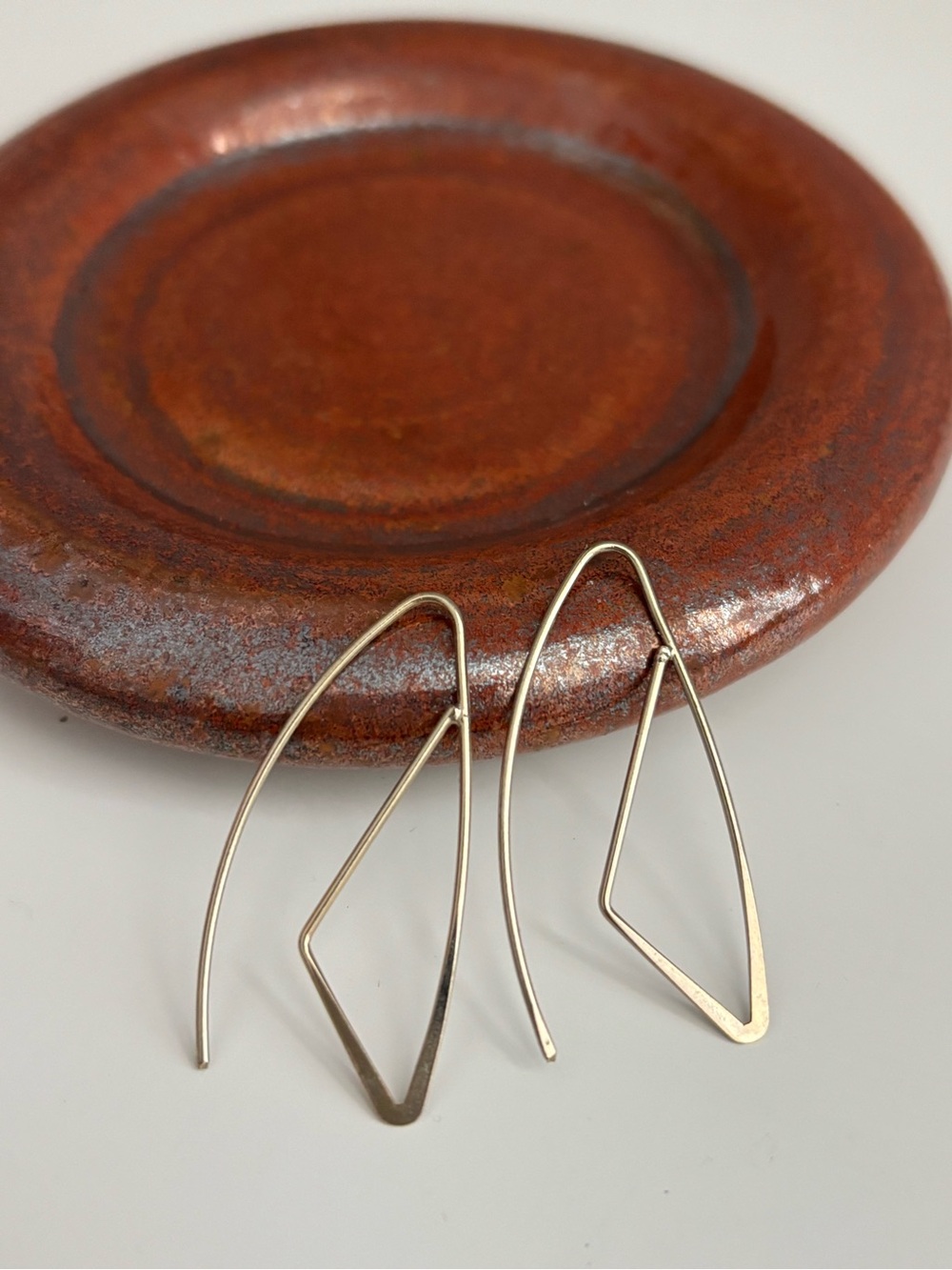 Bearfruit Gold Threader Minimalist Geometric Earrings